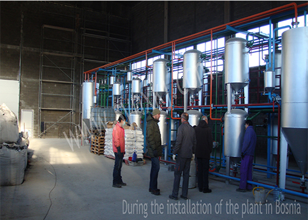 During the installation of the plant in Bosnia