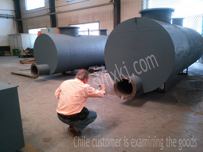 Chile customer is examining the goods