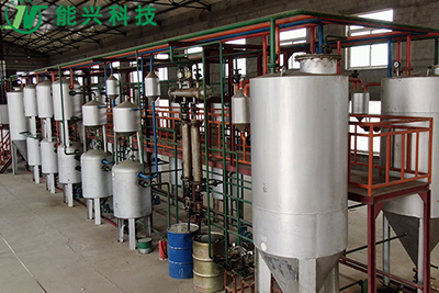 Waste plastic to oil refining equipment