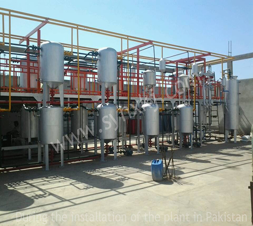 During the installation of the plant in Pakistan